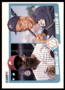 1990 Fleer #650 Chuck McElroy/Moises Alou RC