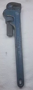 Vintage RIDGID Tools chiave a tubo dritta resistente 14" MADE IN USA - Foto 1 di 11