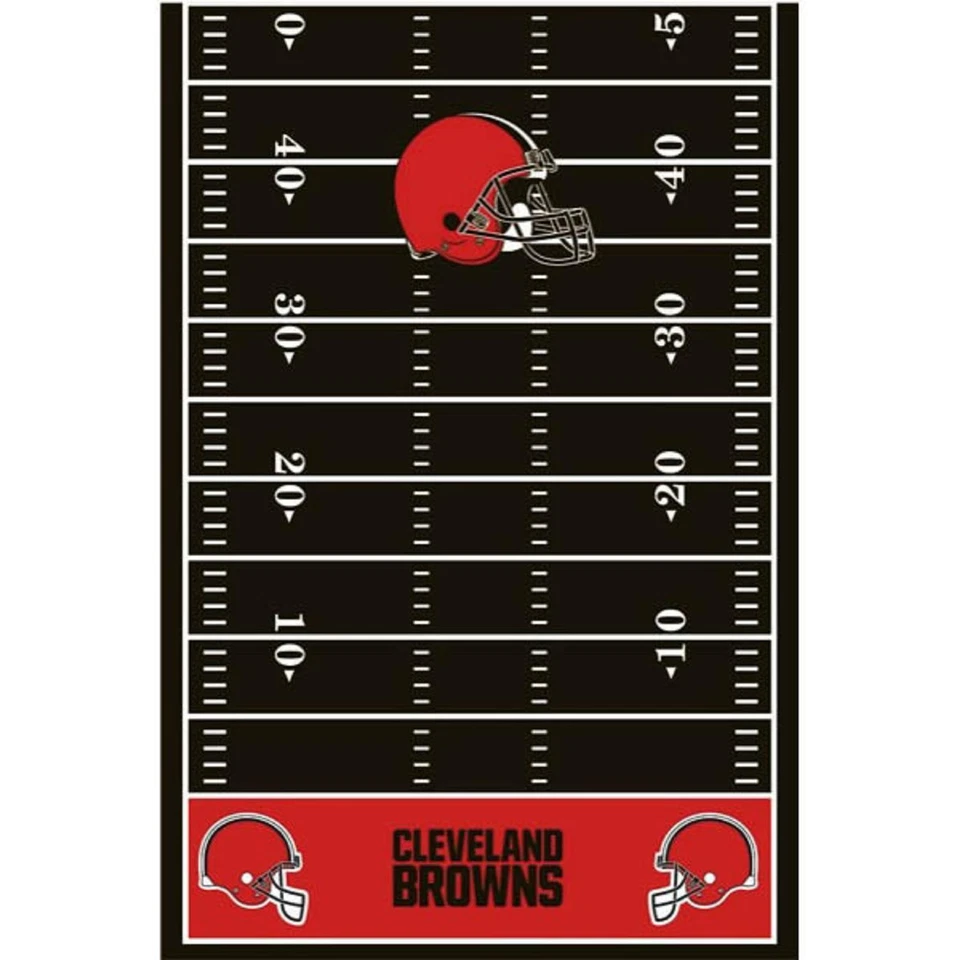 Cleveland Browns NFL Fútbol Profesional Deportes Fiesta Decoración Plástico Mantel Foto 1 de 1