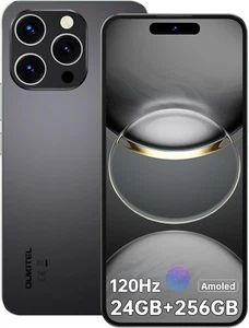 OUKITEL P1 Smartphone Android 14-24GB+ 256GB/TF 2TB Helio G99-6.7" FHD+ Amoled S - Foto 1 di 12