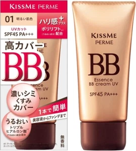 Kissme Perme BB Essence Cream UV SPF45/PA+++ 30g 02 Natural Skin Made In Japan - Picture 1 of 5