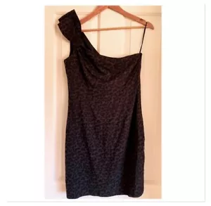 NWT Cotton On Leopard Print Larry Bow Dress L - Picture 1 of 3