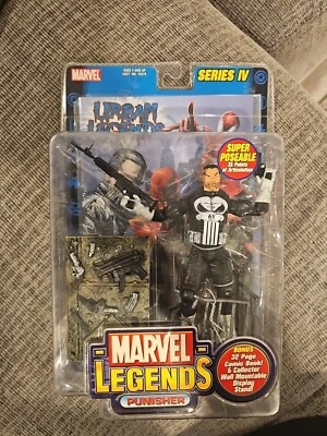 De colección Marvel Legends Serie IV The Punisher Warzone #1 2003 Toy Biz SEAL Foto 1 de 2