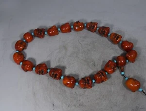 Hand carved beeswax bracelet Maitreya Buddha - Picture 1 of 9