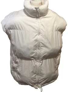 Ladies MISSGUIDED White Padded Full Zip Gilet Bodywarmer U.K. 16 - Picture 1 of 5