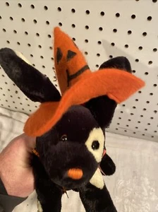 Sello Halloween felpa negro cachorro perro conejos de Bay Boom Boom McMoon - Imagen 1 de 10