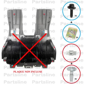 Kit Visserie Fixation Protection Sous Moteur compatible Citroen C5 Peugeot 407 - Imagen 1 de 3