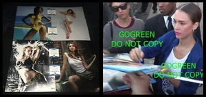 Jessica Alba signiert 11x14 Foto Sexy Poster Dessous Hot Body Bikini Modell BH - Bild 1 von 8