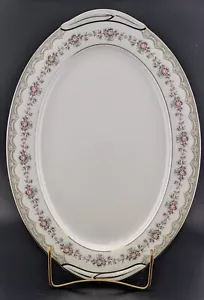 VTG Noritake GLENWOOD 5770 14" Platter w/Handled JAPAN EUC - Picture 1 of 3