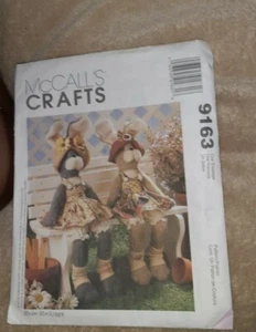 McCall’s Crafts Pattern 9163~Rabbits/Bunnies~Uncut/Factory Folded - Imagen 1 de 2