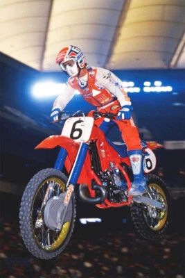 David Bailey Motorcycle Cross Country Racing Star Wall Art Home - POSTER 20x30