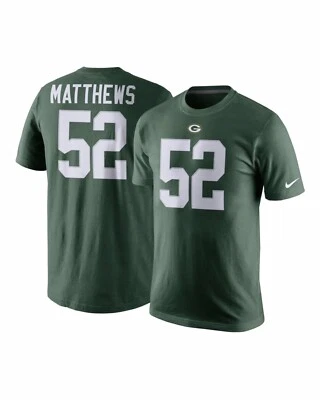 Camiseta deportiva Nike estilo #52 CLAY MATTHEWS Green Bay Packers para hombre nueva con etiquetas - grande Foto 1 de 4
