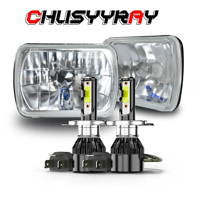 Faros LED H4 7X6 "5X7" pulgadas para Peterbilt 365 367 2008-2017 Foto 1 de 4