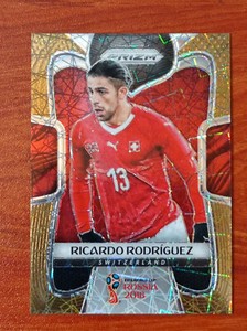 2018 Panini Prizm FIFA World Cup Ricardo Rodriguez Gold Lazer 1/15 Switzerland