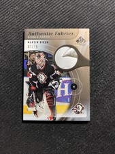 2005-06 SP GAME USED MARTIN BIRON AUTHENTIC FABRICS SINGLE PATCH AP-MB #ed 7/75