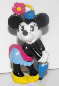 Minnie Mouse Ombrello Colore Classico 2 Pollici Figura in Plastica DMMF003b - Foto 1 di 2
