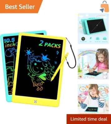 10.5-Inch Doodle Board: Eye-Friendly Drawing Pad for Ages 3-8, Portable Design - Image 1 of 4