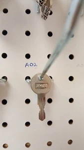 A02 Key. 2 NEW KEYS FOR HUSKY TOOL BOX, Home Depot, Licensed locksmith. A02 Code - Picture 1 of 3