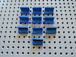 Lego 10 x Panel Sitzbank 4865 1x2x1 blau - Bild 1 von 1