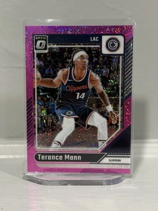Terance Mann 2024-25 Panini Donruss Optic Pink Glitter Prizm /275 Clippers - Bild 1 von 3