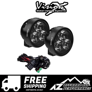 Vision X CR-3 Spot LED Driving Lights Kit PAIR Clear 4200 Lumens 72W 6A - Picture 1 of 4