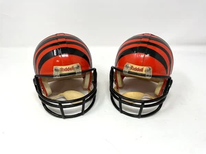 (C) 2 NFL Cincinnati Bengals Mini Riddell Football Helmets - Picture 1 of 12