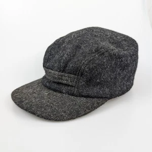 RARO Filson Lana Empacadora Sombrero Gorra Estilo Newsboy Forro Acolchado Gris Orejeras - Imagen 1 de 9