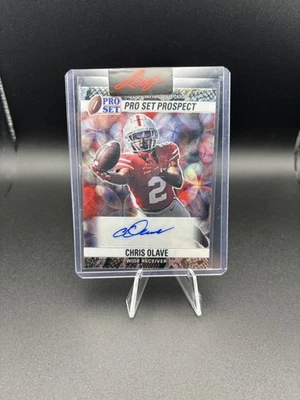 2022 Leaf Chris Olave Pro Set Prospect 2 /5 ebay 1/1 Ohio State OSU 90-C01 Auto  - Image 1 of 2