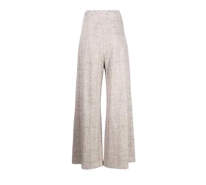NWT Rosetta Getty Wide Leg Culotte Pants Womens XL Beige High Rise Pull On NEW - Picture 1 of 11