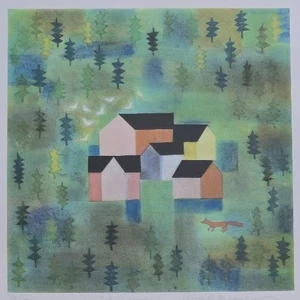 Signed Aino Myllykangas "House in the Forest" 119/190 Original Art Print Finland - Picture 1 of 9