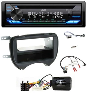 JVC Bluetooth Lenkrad USB DAB CD Autoradio für Nissan Micra 10-13 schwarz - Bild 1 von 11