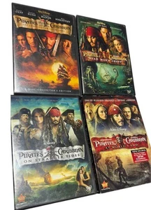 Disney’s Pirates of The Caribbean 4 DVD Movie Bundle. - Picture 1 of 7