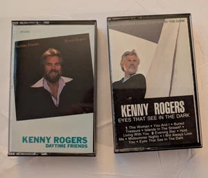 Kenny Rogers Daytime Friends & Eyes That See in the Dark Cassette Tapes - Picture 1 of 3