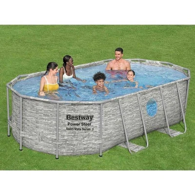Power Steel Swimmingpool-Set 427x250x100 cm - Bild 1 von 4