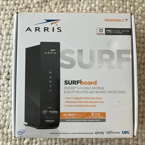 Arris SURFboard DOCSIS 3.0 Cable Modem & Wi-Fi Router Model SBG6950AC2 - Picture 1 of 8