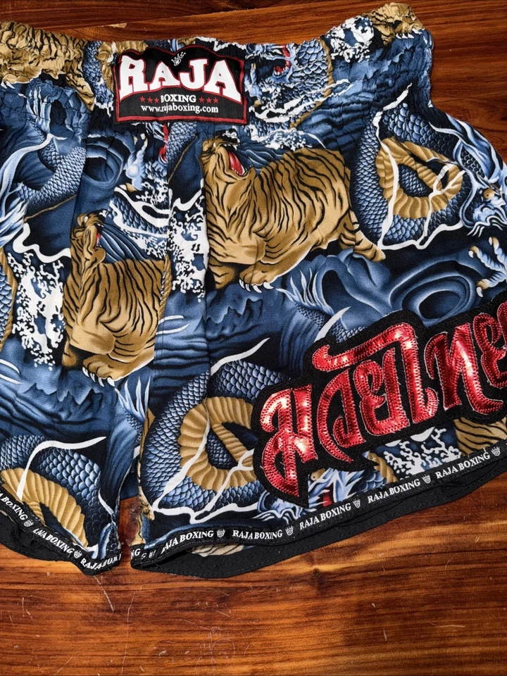 Pantalones Cortos Raja Boxing Kickboxing 100% Satén Talla L Boxeo Lucha TT1 Foto 1 de 4