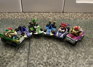 Hot Wheels Nintendo Super Mario Kart Die-Cast Cars escala 1/64 Mattel lote de 6 - Imagen 1 de 13