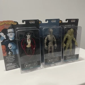 Universal Monsters BendyFigs Lot Dracula Mummy Creature From The Black Lagoon - Bild 1 von 24