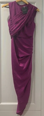 Forever Unique Purple Long Bodycone Dress Size 8 New — 第 1/4 张图片