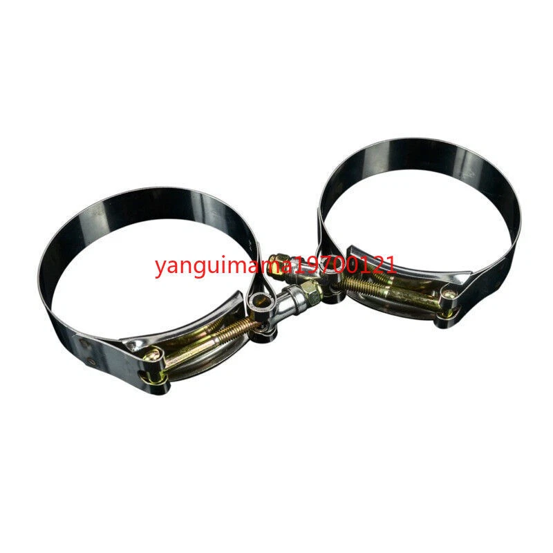 10x Premium 304 Stainless Steel T-Bolt Turbo Silicone Hose Clamp 2.5" 64-74mm - Image 1 of 4