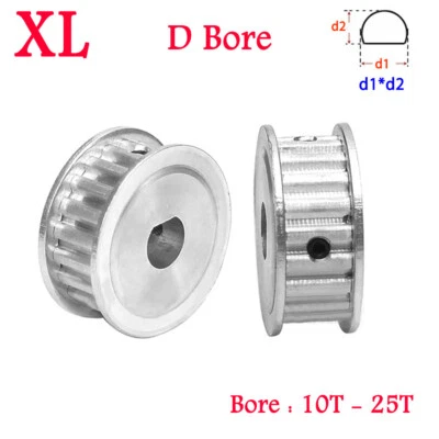 Polea de distribución XL 10T - 25T ancho de polea de transmisión 11 mm diámetro D para correa de distribución de 10 mm Foto 1 de 4