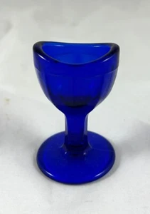 Kobaltblau Vintage 2 1/2" Mini Chalise Glas - Bild 1 von 5