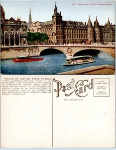 Palace of Justice Paris, France Vintage PC - Picture 1 of 1