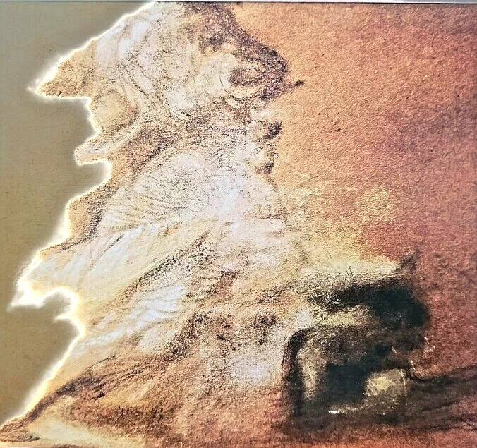 Surrealist Fantasy pastel drawing -Meditation - Image 1 of 1