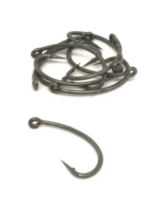 Amo curvo da carpfishing #6, lungh. 20 mm, largh. 9.5 mm, sezione 1,1mm 10 pezzi - Bild 1 von 5