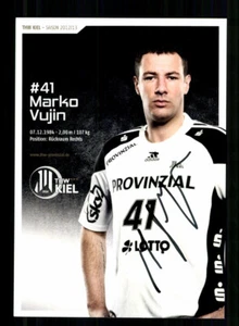 Tarjeta de autógrafo Marko Vujin THW Kiel 2012-13 original firmada + A 239934 - Imagen 1 de 2