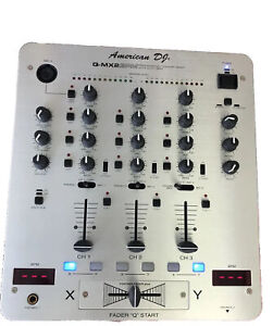 American DJ Audio Q-MX2 BPM Professional Preamp Mixer with Auto BPM