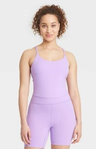 NWT~ All in Motion sz XXL Violet purple Everyday Cami Cropped Tank Top Bra ww12 - Picture 1 of 3