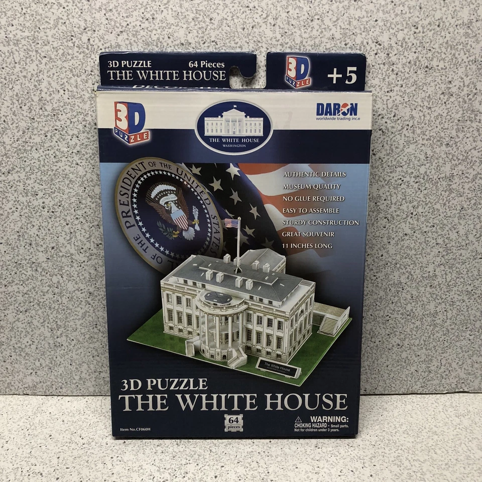 DARON CF060H БЕЛЫЙ ДОМ 3D ГОЛОВОЛОМКА 64 ИЗДЕЛИЯ 3D ГОЛОВОЛОМКА - Изображение 1 из 3