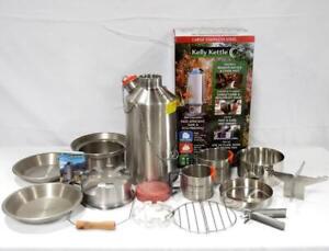 Kelly Kettle Ultimate Base Camp Kit, Stainless Steel w/ Carry Bag - not shown
